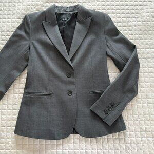 Theory Blazer Classic Grey 2 Button Size 8